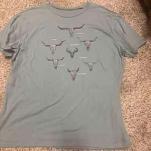 Women’s Sage Green Graphic T-Shirt - Texas